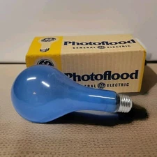 GE EBW No B2 Photoflood 4800K blue Frosted 115-120V NOS Top Quality Vintage