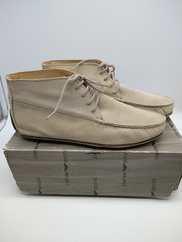 Emporio Armani Moccasins Booties Women’s Suede Buckskin Leather SZ US 7.5/EU 38 - Picture 5 of 15