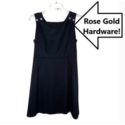 Ivanka Trump Dress Womens X-Large 16 Rose Gold Hardware Square Neck Fit & Flare | eBay Ivanka Trump Dress Womens X-Large 16 Rose Gold Hardware Square Neck Fit & Flare | eBay