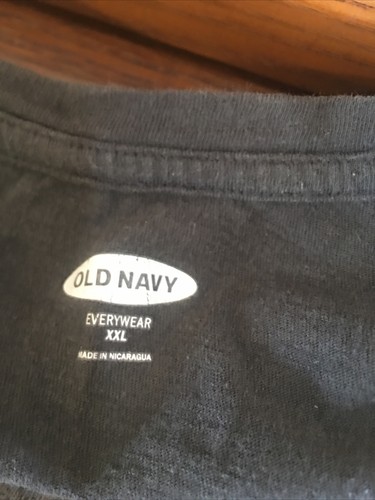 Old Navy Everywear XXL Black Graphics Wild & Free Tee Shirt Grunge Retro Y2K - Picture 3 of 4