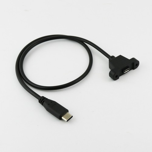 1x USB Micro Female to USB 3.1 Type C Male Panel Mount Data Charging Cable 1.5ft - 第 6/8 張圖片