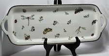 Vintage Godinger Flower Garden Serving Tray 15&rdquo;x 6-3/4&rdquo; Excellent Used Condition