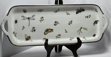 Vintage Godinger Flower Garden Serving Tray 15”x 6-3/4” Excellent Used Condition