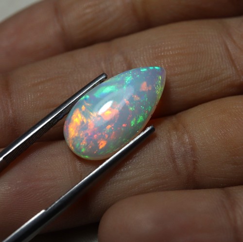 4,3 Karat 18,7x10,2x4,5 mm Natürlicher AAA Grün Rot Blau Äthiopischer Weiß Opal Birne - Bild 8 von 9