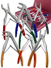 PEDO  7 GERMAN STAINLESS STEEL DENTAL EXTRACTING EXTRACTION FORCEPS DENTAL 