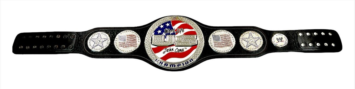 WWE JOHN CENA DELUXE US SPINNER CHAMPIONSHIP LEATHER REAL