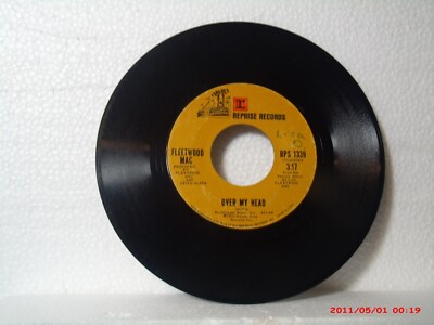 FLEETWOOD MAC -(45)-  OVER MY HEAD (CHRISTINE) / I'M SO AFRAID (LINDSEY)  - 1975