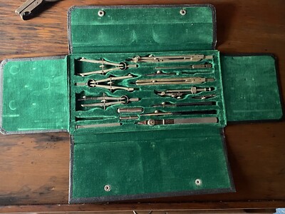 \"フランス製彫塑台セット\" Vintage Tower Precision Germany Drafting Protractor Set with
