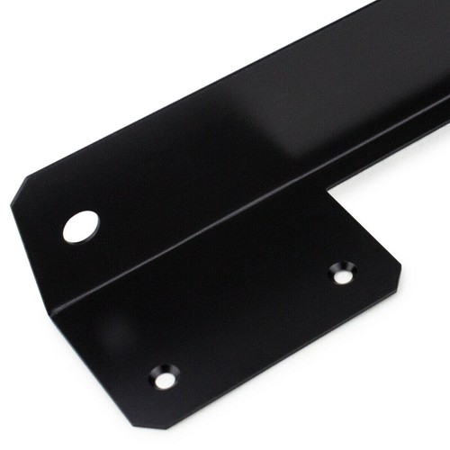 Universal Black Front Bumper License Plate Mount Bracket Bar Holder Relocator - Picture 3 of 7
