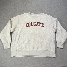 Vintage 90s Reverse Weave Champion Colgate Universty Crewneck Sweatshirt - XXL