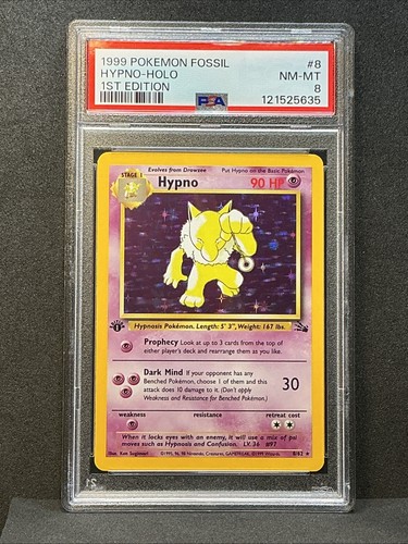 Hypno (1st Edition) graded PSA 8 for sale on eBay