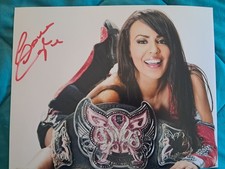 Layla El Autographed 8x10 Photo WWE DIVA CHAMP WRESTLER