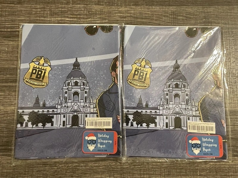 Parks & Recreation Holiday Wrapping Paper Pack 1 RSVLTS New Sealed X 2