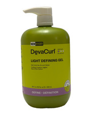 DevaCurl Light Defining Gel 32 oz Soft Hold No Crunch Styler Curly Hair