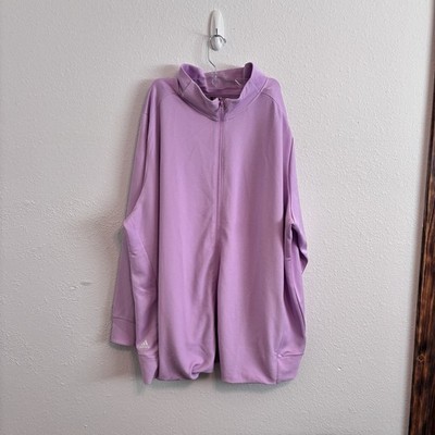 Adidas Golf Jacket 4x Full Zip Bliss Lilac Stretchy Everyday Wear