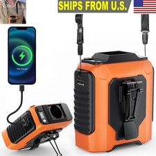 Portable Waist Fan Hanging Cooling Fan USB Rechargeable Clip on Power Bank Fan