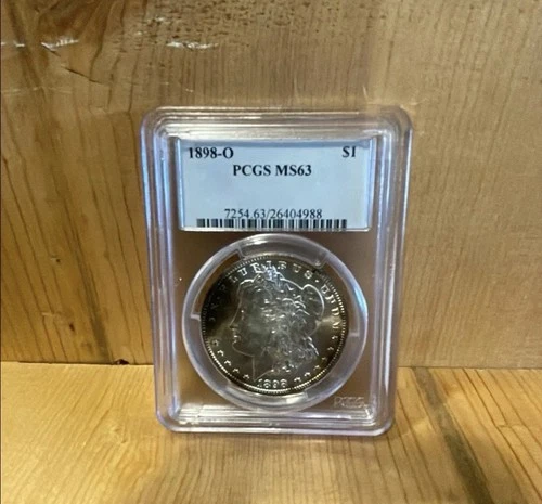 1898-O Morgan Silver Dollar $1 PCGS MS63