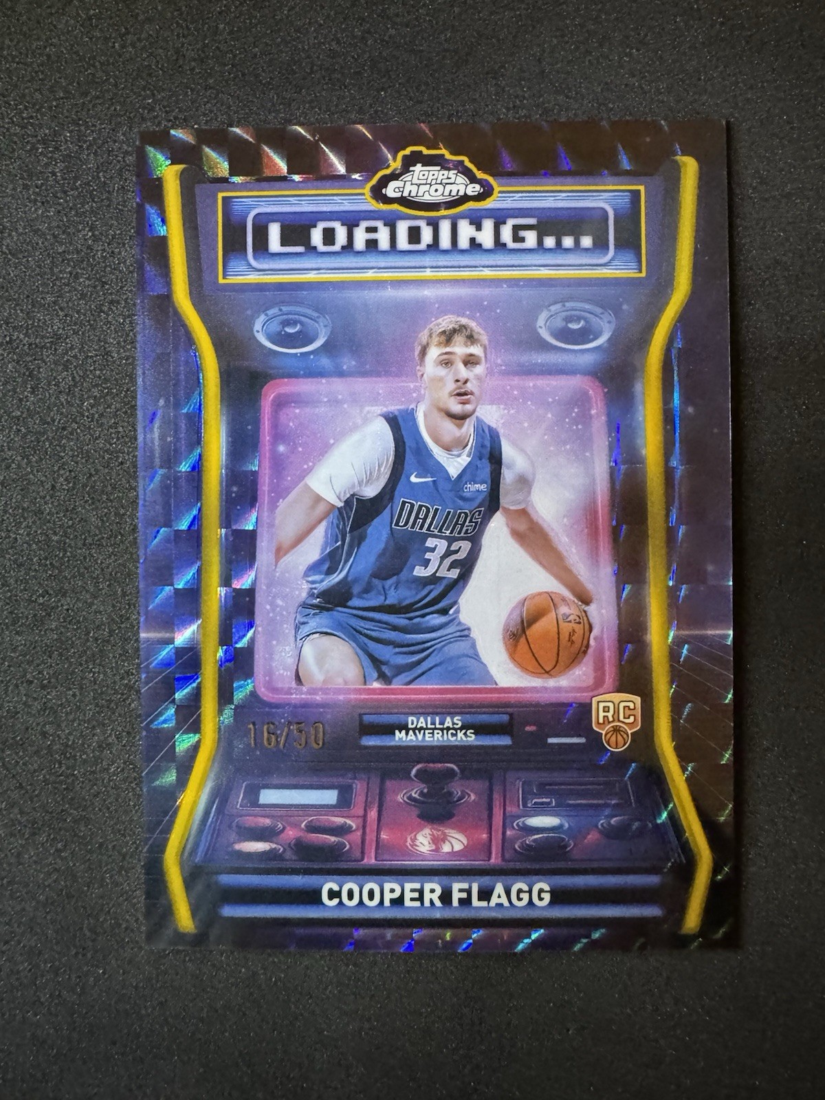 Cooper Flagg 2025-26 Topps Chrome Loading Gold Refractor /50 Mavericks RC Rookie