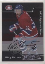 2001-02 ITG Be A Player Signature Series Auto Oleg Petrov #063 Auto 7ez