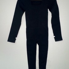 Black Ribbed Jumpsuit