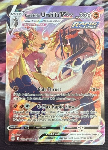 Rapid Strike Urshifu VMAX TG21/TG30 Swsh09: Brilliant Stars Trainer Gallery Holo