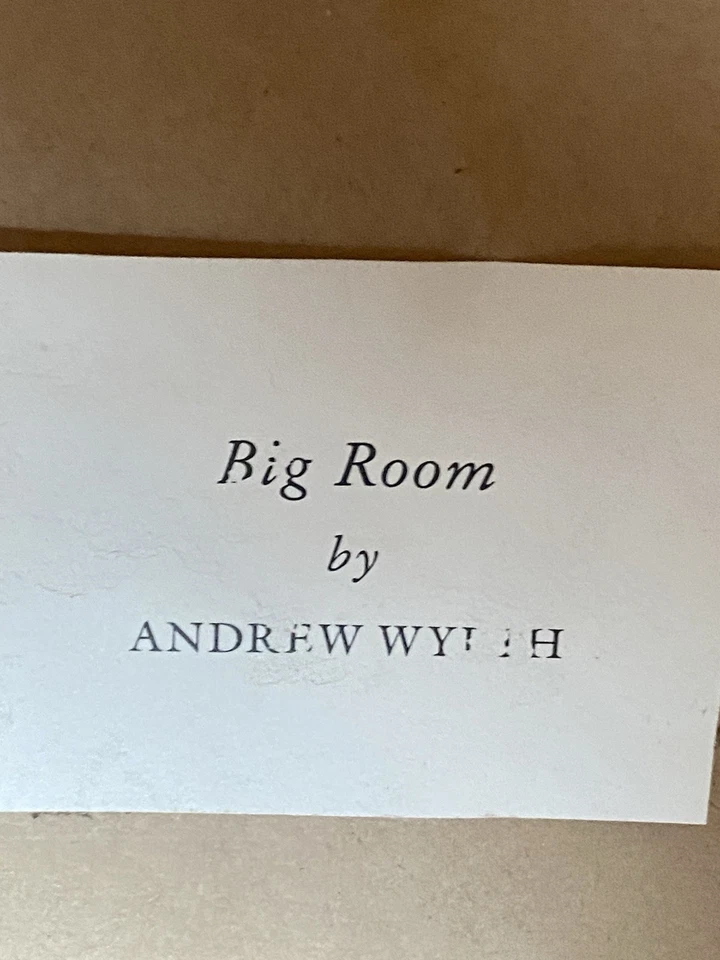 "Big Room" de Andrew Wyeth. Impresión reproducción abierta. Foto 3 de 4