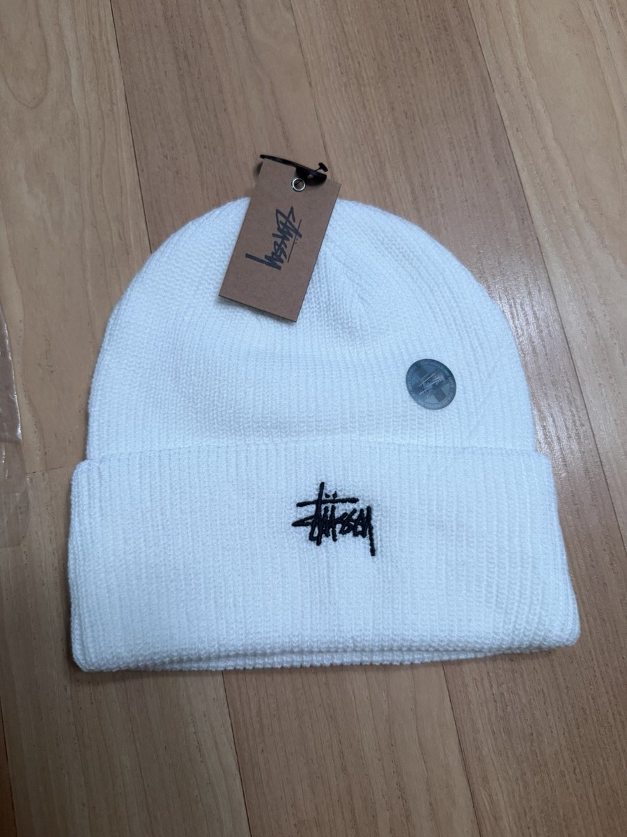 Stussy Basic Cuff Beanie New w Tags White | eBay