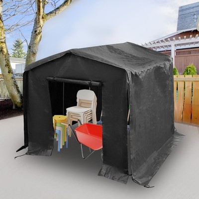 Storage Shed 8' x 8' x 8' Shed Outdoor Storage Shed with Metal Frame USA