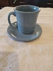 Fiesta Homer Laughlin Fiestaware Periwinkle Blue D Handle Mug And Bread Plate