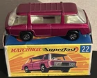 LESNEY MATCHBOX SUPERFAST 22-B MAGENTA FREEMAN COMMUTER  W/O LABELS/EARLY BOX
