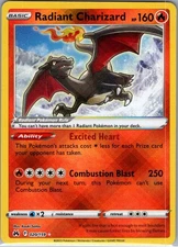 Radiant Charizard 020/159 Radiant Rare Pokemon Card Crown Zenith