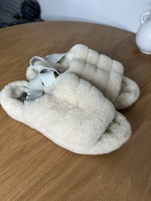 UGG Fluff Yeah Slippers ivory cream Size 7