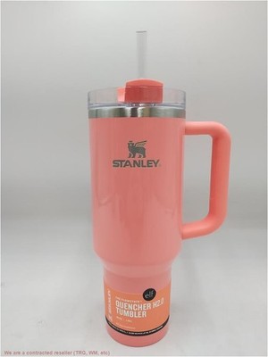 Stanley 40 oz Stainless Steel H2.0 FlowState Tumbler Coral Fixation - e.l.f.