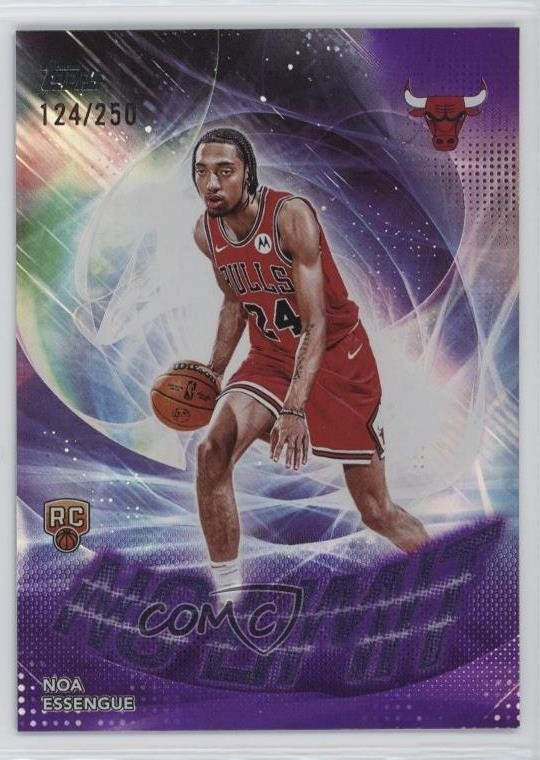 2025-26 Topps No Limit Purple Rainbow 124/250 Noa Essengue #NL-12 Rookie RC rw6