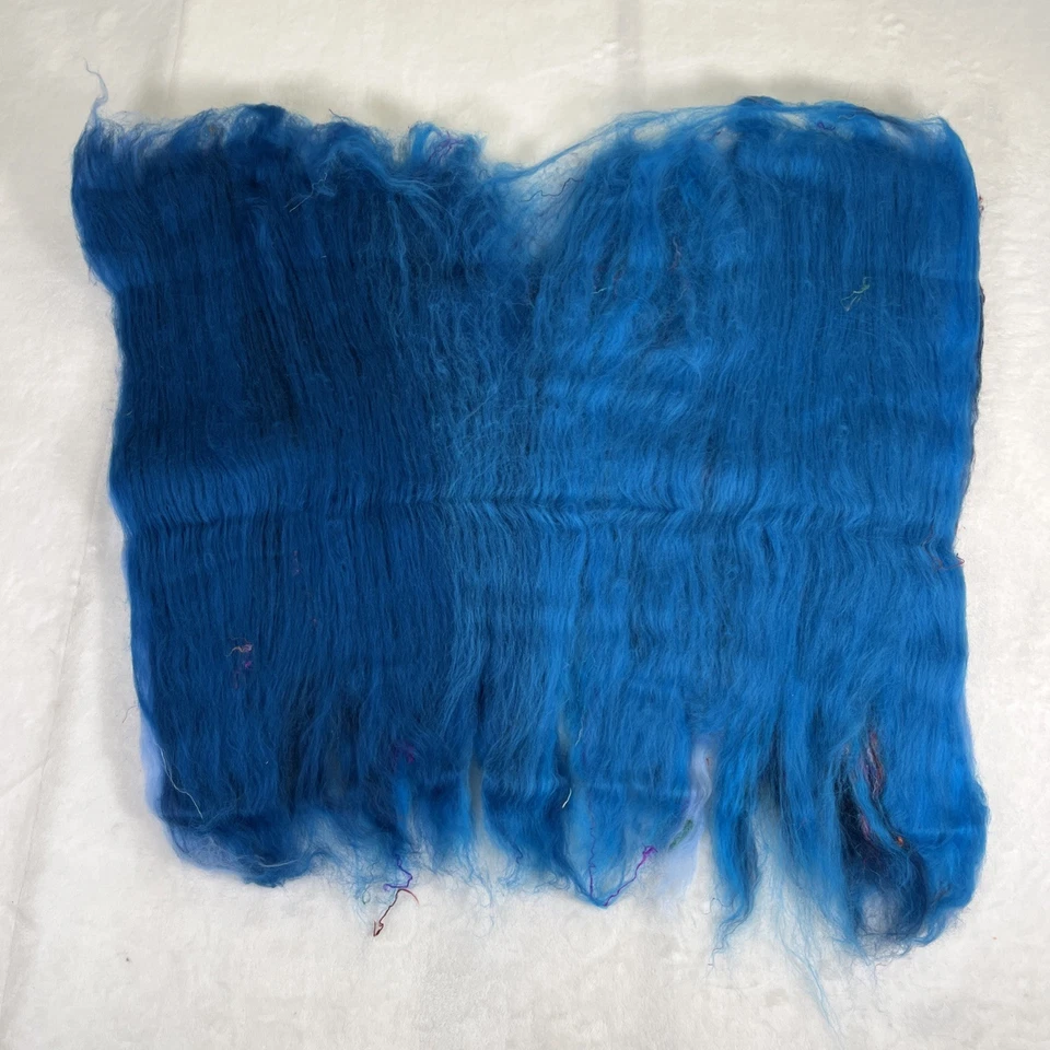 Merino Wool & Sari Silk Fiber Art Batt for Spinning/Felting - 4.5oz Bnfts Chrty - Image 4 of 4