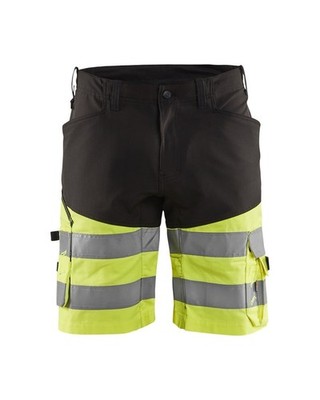 BLAKLÄDER  HighVis Arbeitsshorts mit Stretch schwarz/gelb