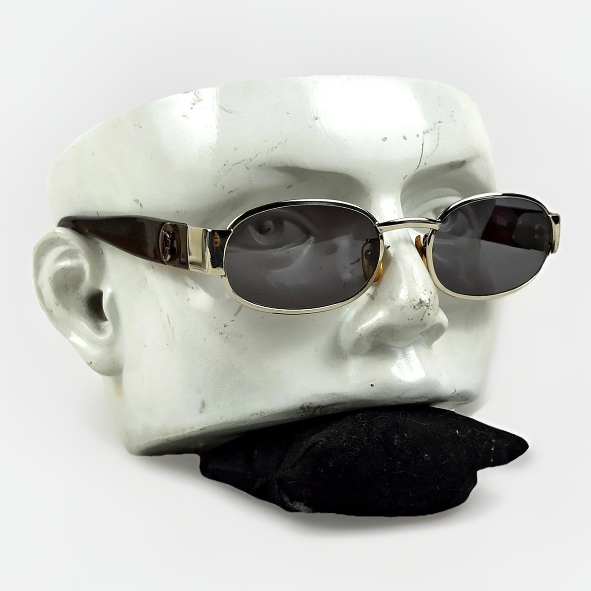 ☆ GIANNI VERSACEのmade in Italy サングラス☆ Gianni Versace 1996 Vintage Mens Metal Brown Medusa Sunglasses MOD
