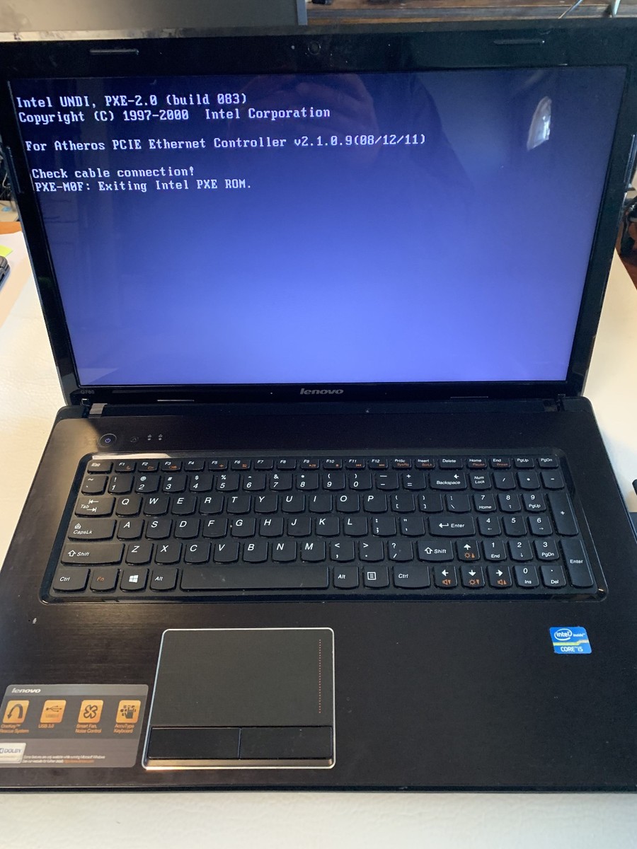 Lenovo G780 Model 20138 No Hard Drive 8 GB RAM DVD Drive 17