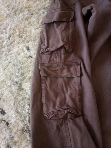 y2k Pacsun Pants Womens 23 Brown Baggy Cargo Mid Rise Wide Leg - Bild 12 von 12