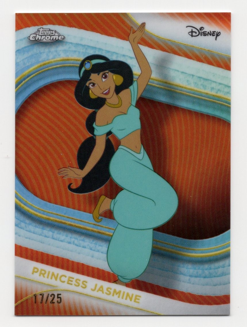 Princess Jasmine 2025 Topps Chrome Disney #188 Blue Mini