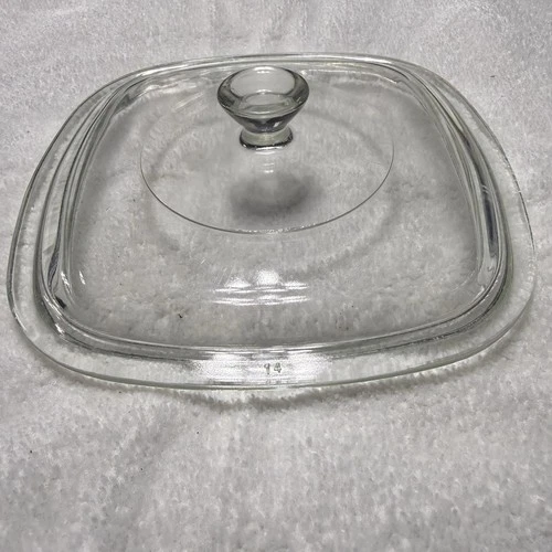 Pyrex A-7-C Square Clear Replacement Lid Only Glass 7"
