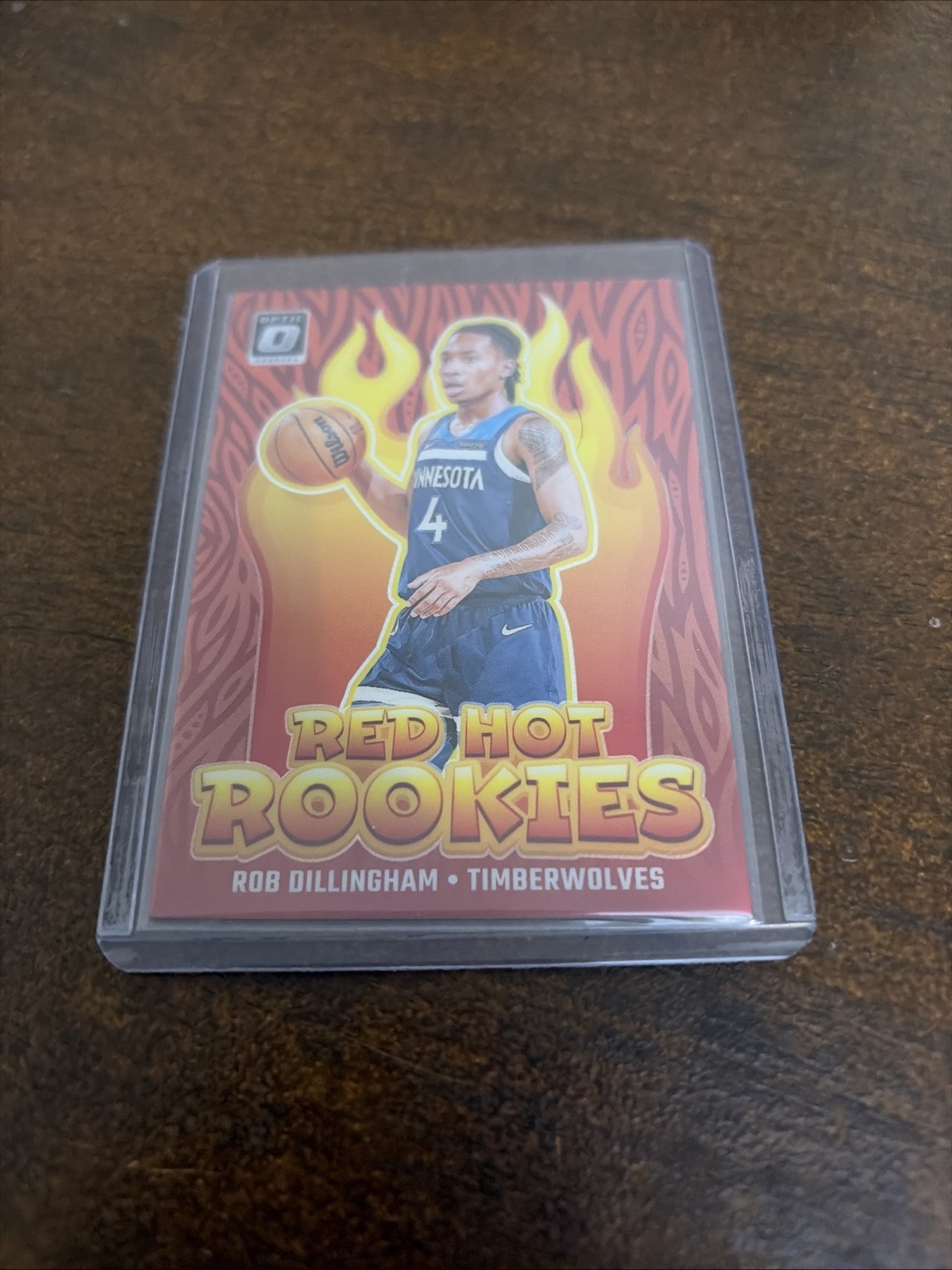 Rob Dillingham 2024-25 Panini Optic Red Hot Rookies Red Prizm 27/99. Rc