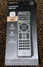 UltraPro General Electric 33709 4 Device Universal Remote TV Controller Silver
