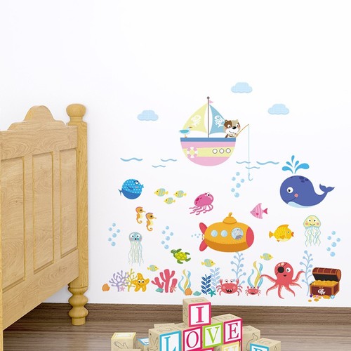 Adesivo murale alta qualità bambini camera rimovibile camera da letto cartone animato aula - Foto 5 di 6