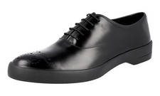 PRADA Leather Oxford Half Brogue Dress Shoes Sneakers Sole NEW - US 7 EU 40