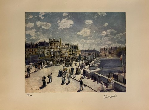 Pierre-Auguste Renoir Original signed Lithograph with COA & Appraisal of $3,500 - Picture 2 of 12