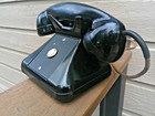 Working 1930’s Automatic Electric Art Deco Desk Set  Extension Telephone — photo 3