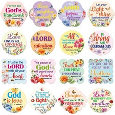 Bible Verse Stickers Floral Scripture Sticker Sheets Flower Religious Envelop...