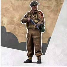 1/35 Scale WWII British Infantry Resin Figure Model for Military Diorama Scene