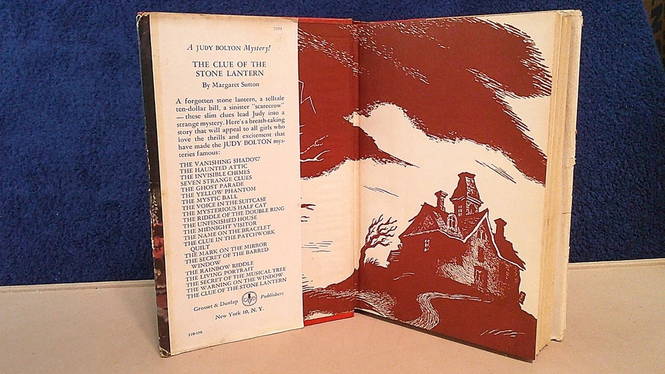 JUDY BOLTON #21 CLUE OF STONE LANTERN w/DJ 1st PRINTING 1950-1 CLARKE'S GUIDE - Image 3 of 4